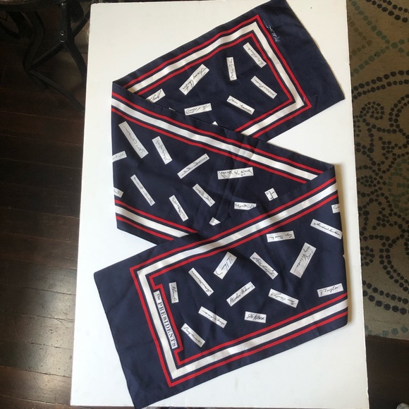 SOLD! Millicent The Presidents Silk Scarf - Picture 2 of 4